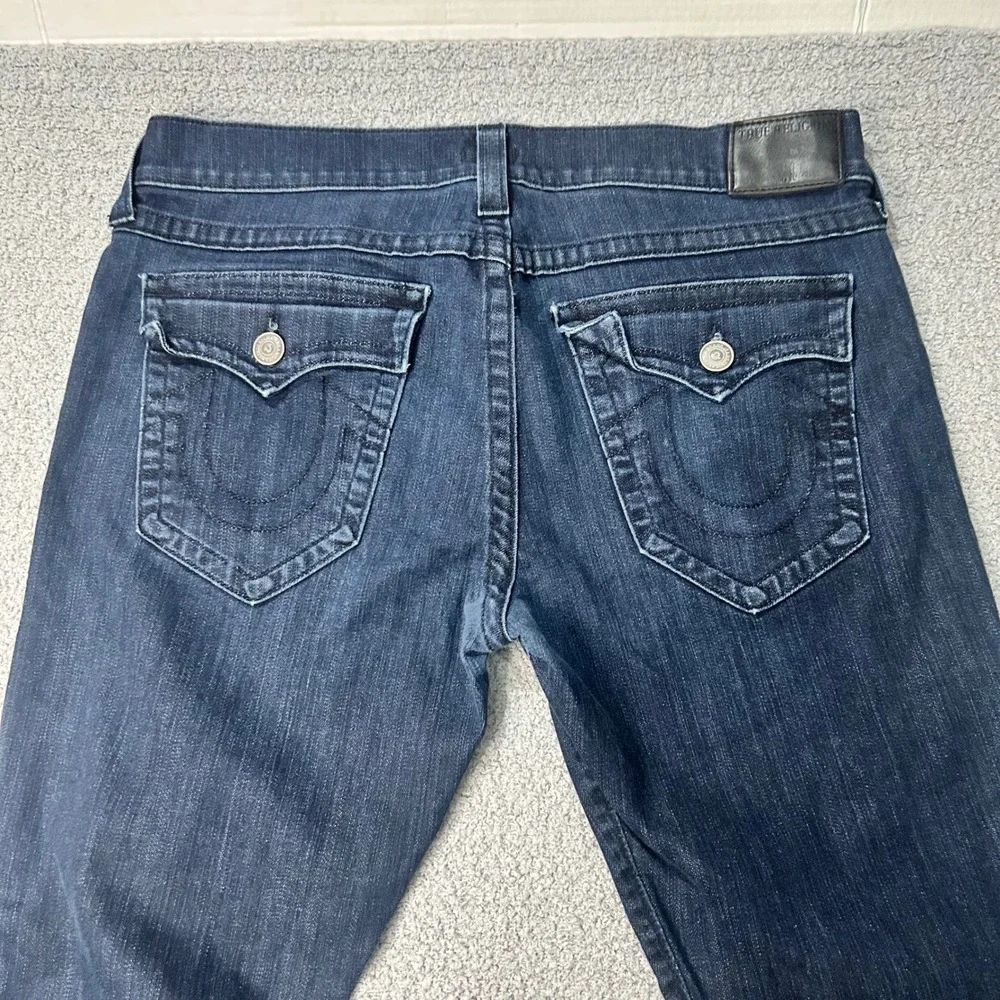 True‎ Religion Jeans Ricky Relaxed Straight 38 Dark Wash Y2K Streetwear USA Made